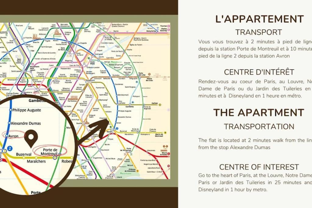 21.Appart 4Pers#1 Bedroom #Pere Lachaise #Nation París Exterior foto